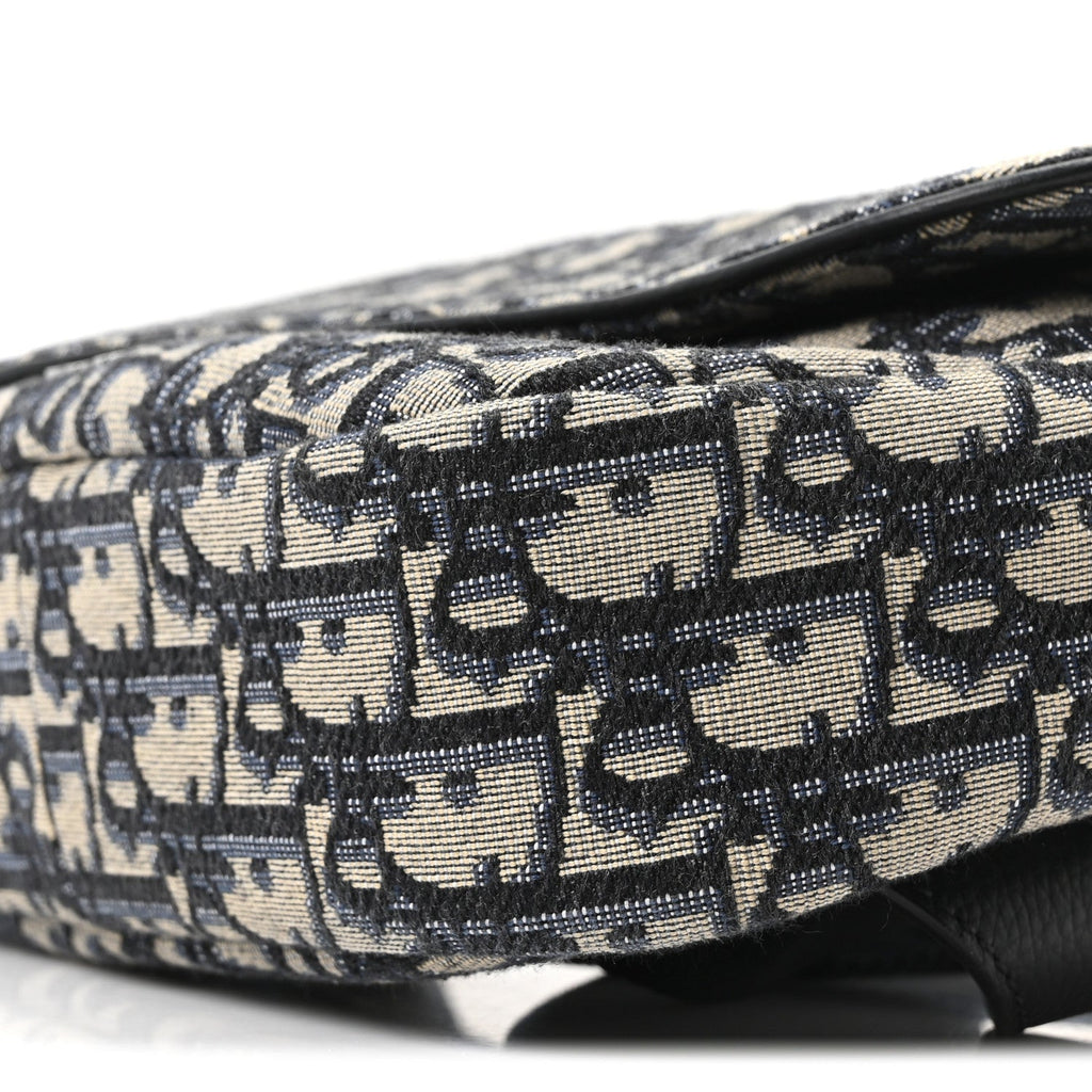 Oblique World Tour Saddle Belt Bag Beige Black