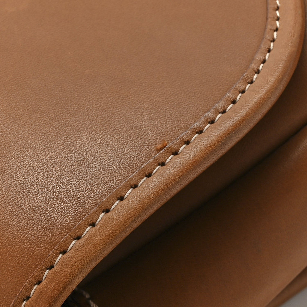 Vegetable Tanned Calfskin Le Caban Satchel Bag Brick
