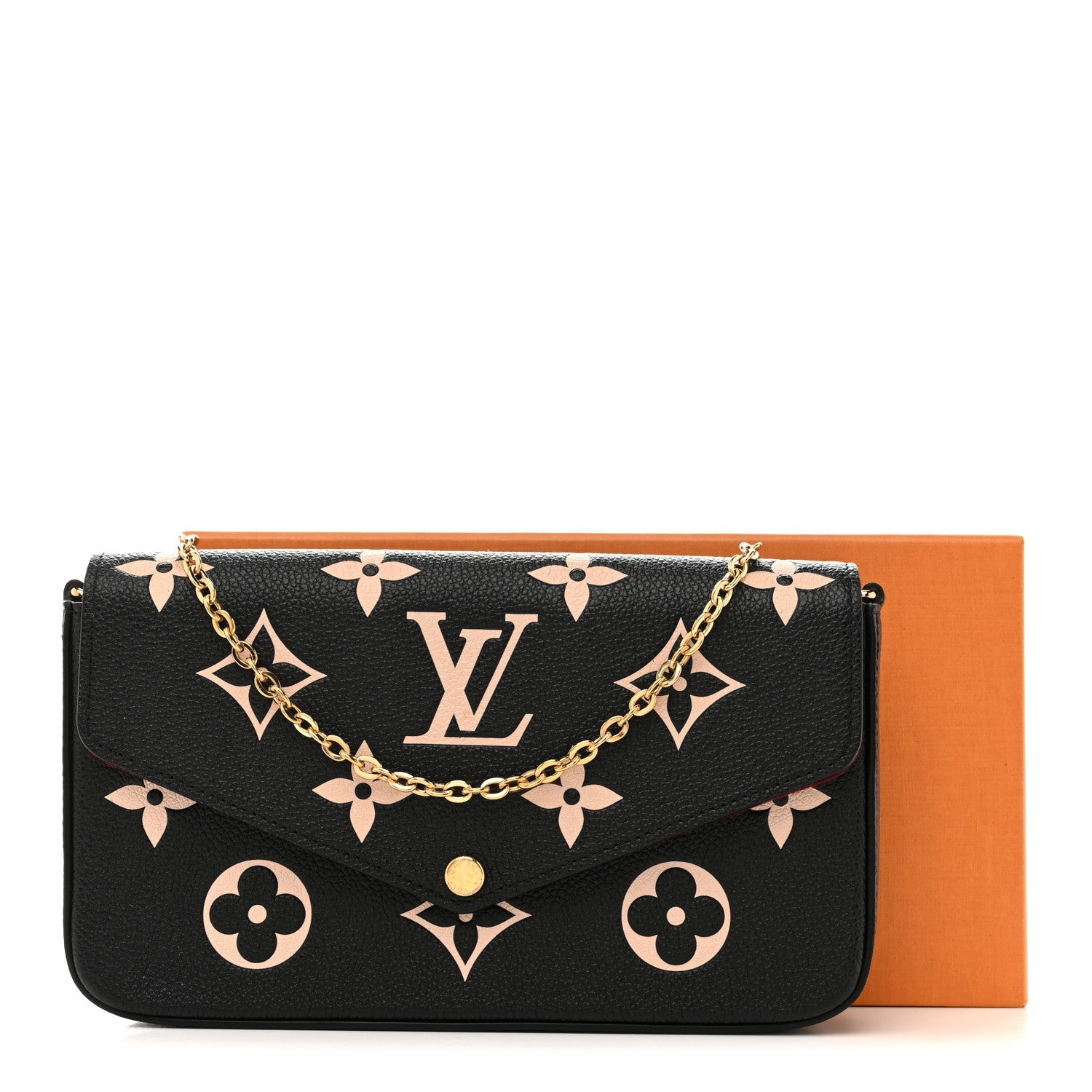 Empreinte Monogram Giant Felicie Pochette Black Beige