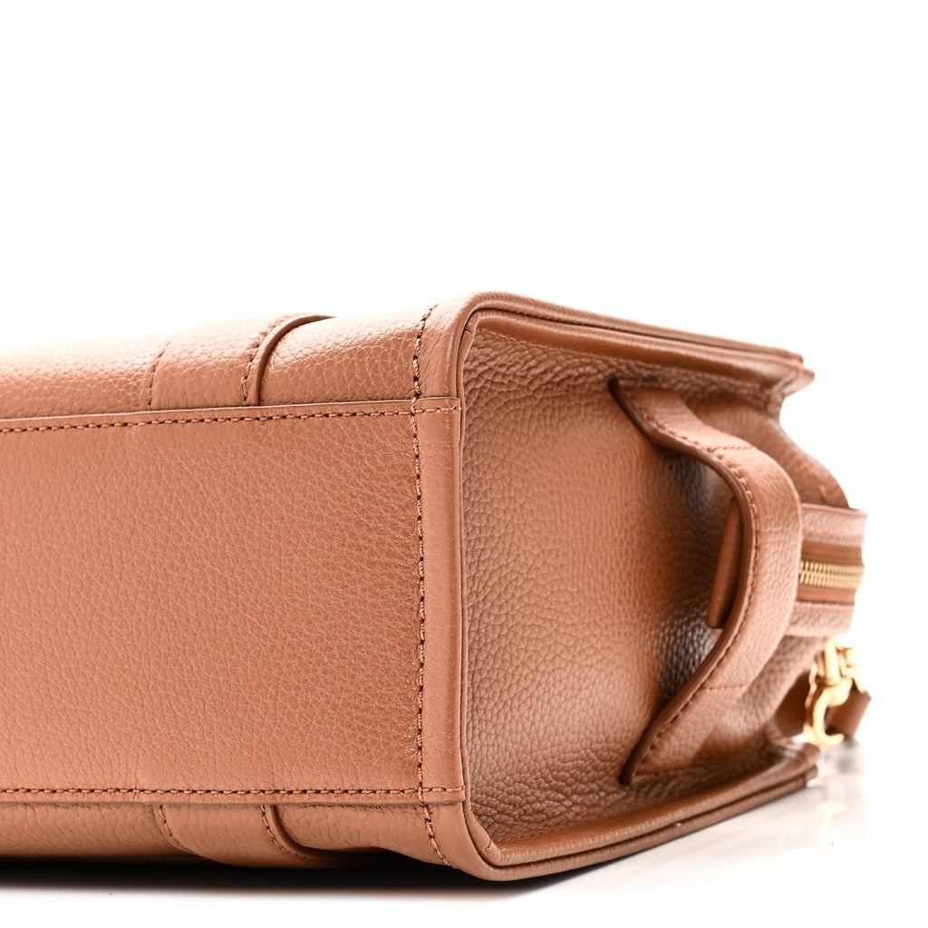 Grained Calfskin Small The Tote Bag Argan Oil