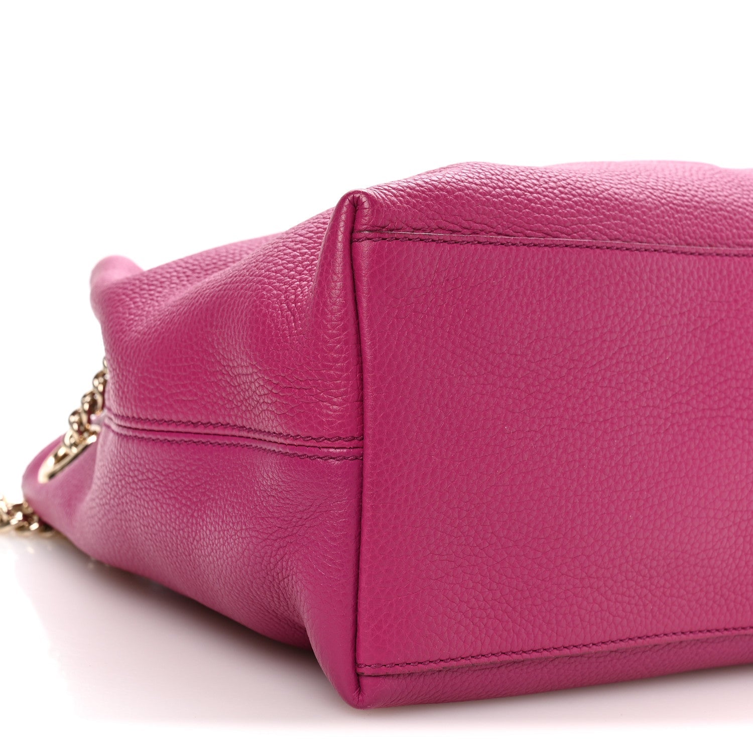 Cellarius Calfskin Medium Soho Chain Shoulder Bag Bright Bouganville