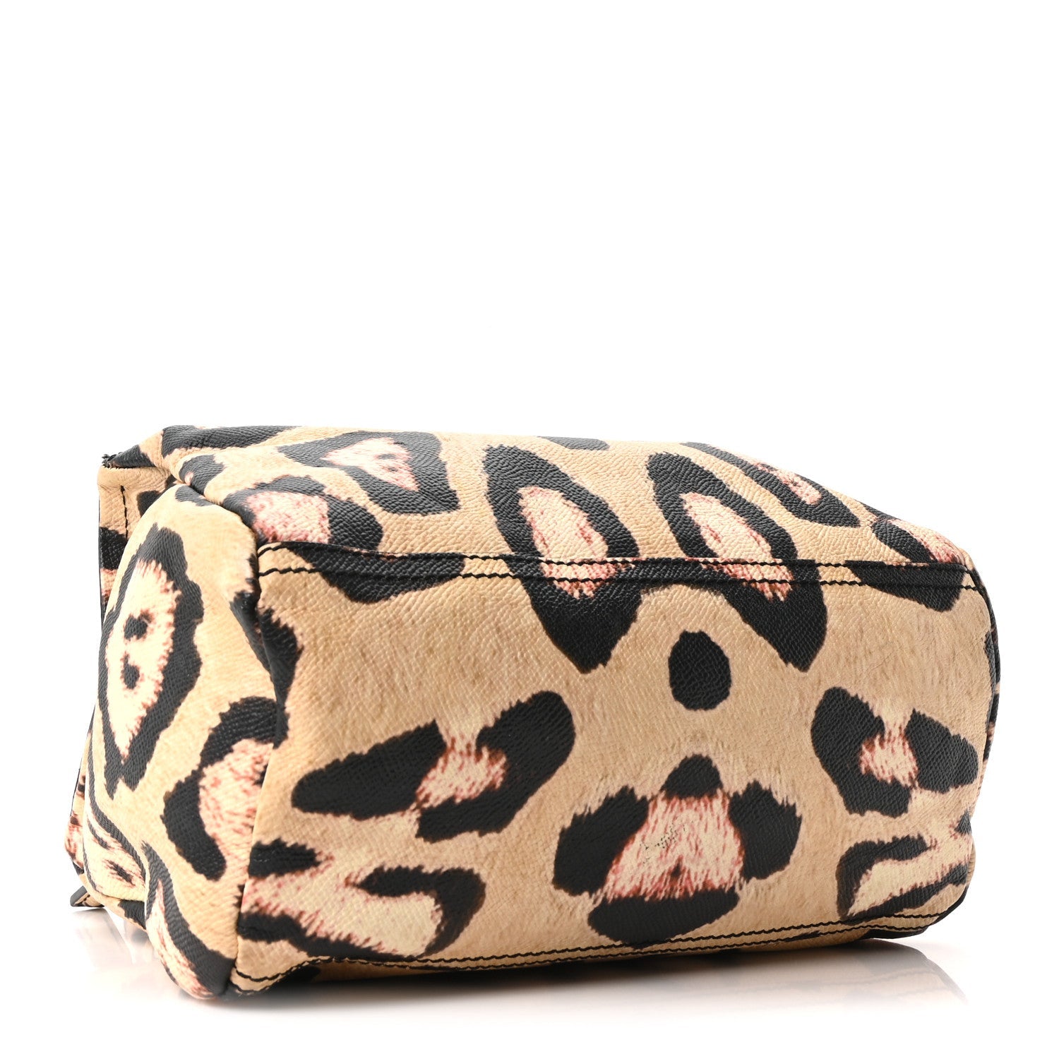 Calfskin Leopard Print Small Pandora Multicolor