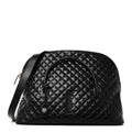 Calfskin Quilted ES Giant Travel Bag Black