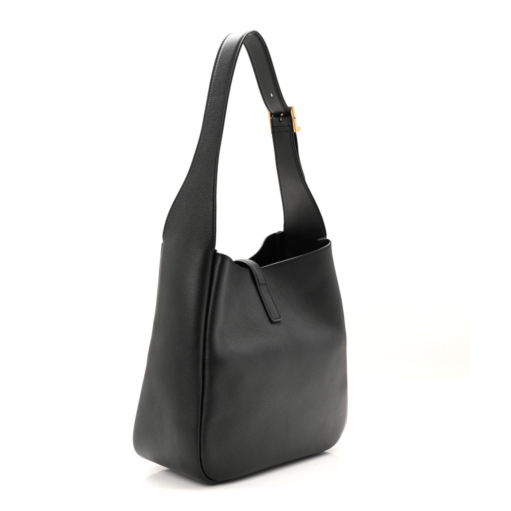 Smooth Calfskin Small Le 5 A 7 Soft Hobo Black