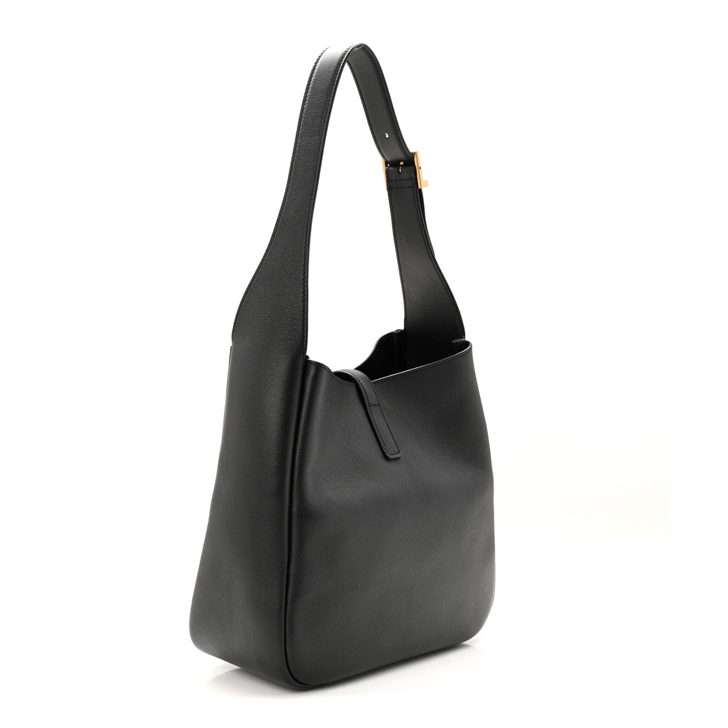 Smooth Calfskin Small Le 5 A 7 Soft Hobo Black