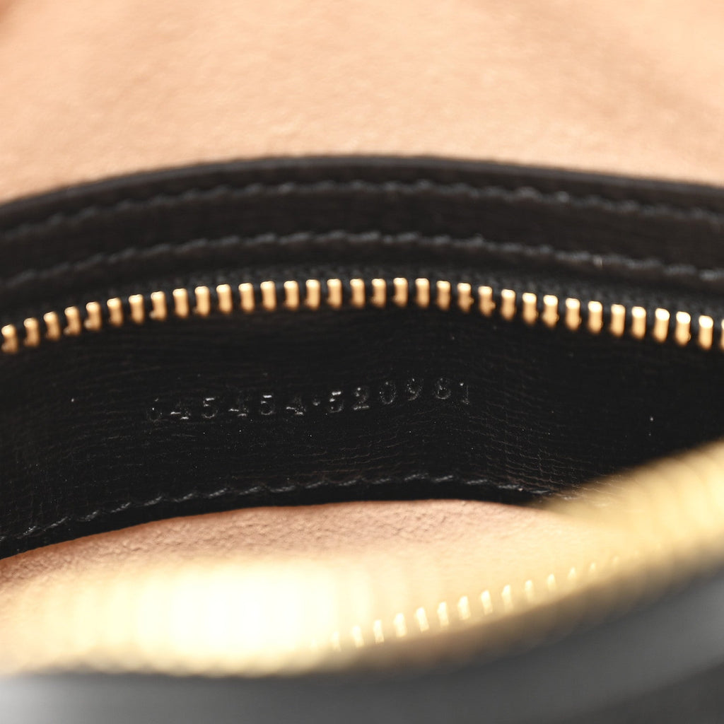Textured Calfskin Small Horsebit 1955 Shoulder Bag Black