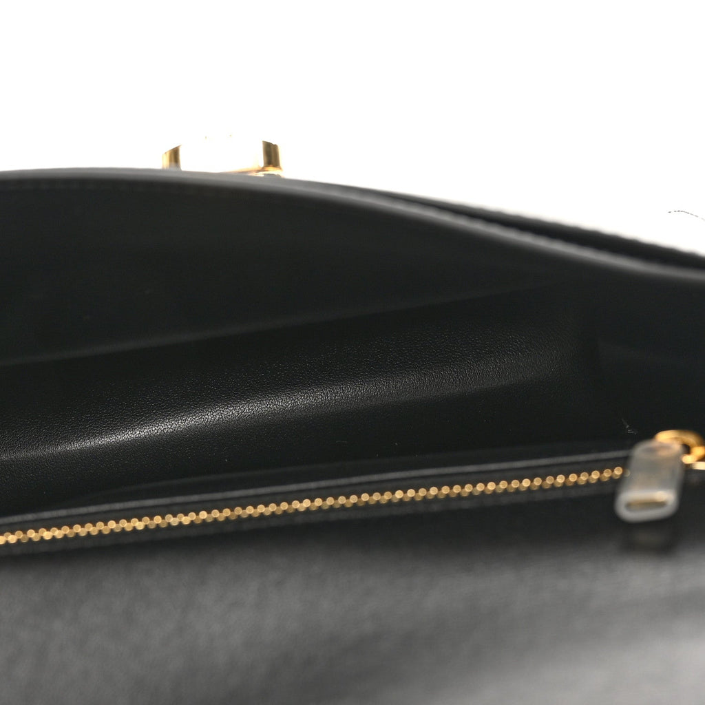 Patent Calfskin Teen Josephine Top Handle Bag Black