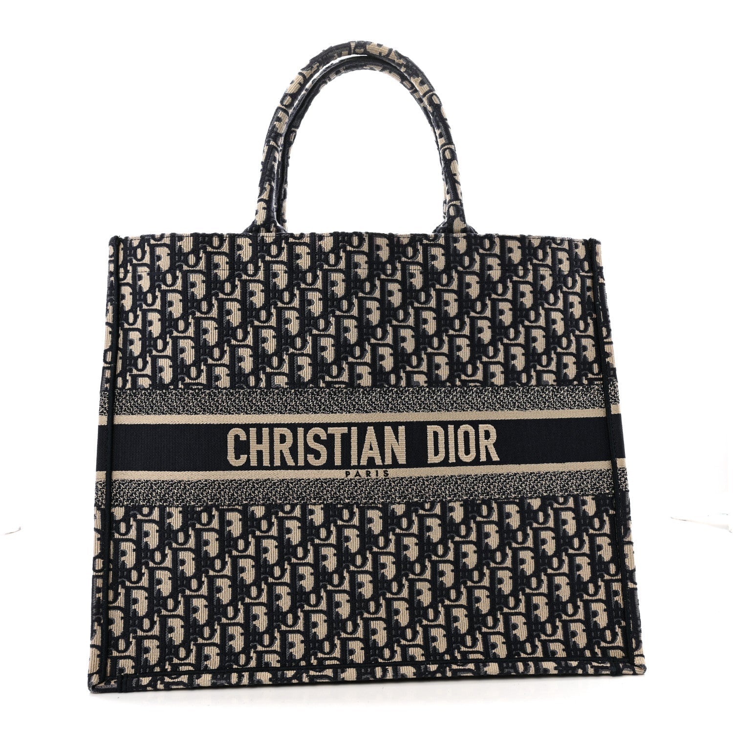 Oblique Large Book Tote Blue Multicolor
