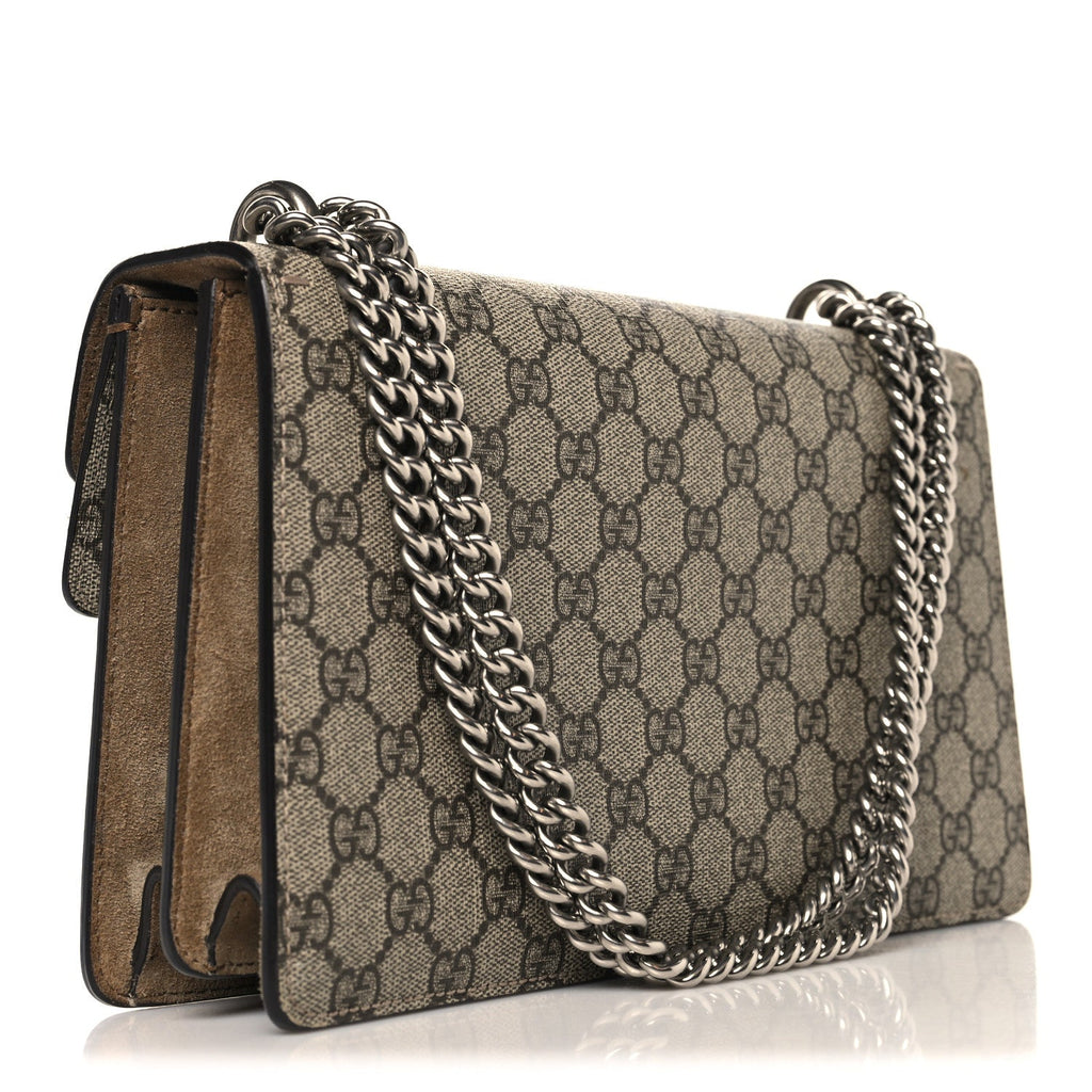 GG Supreme Monogram Small Dionysus Shoulder Bag Taupe