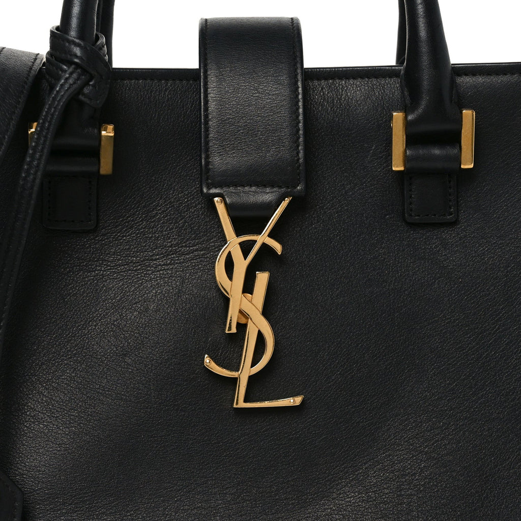 Calfskin Monogram Baby Cabas Black