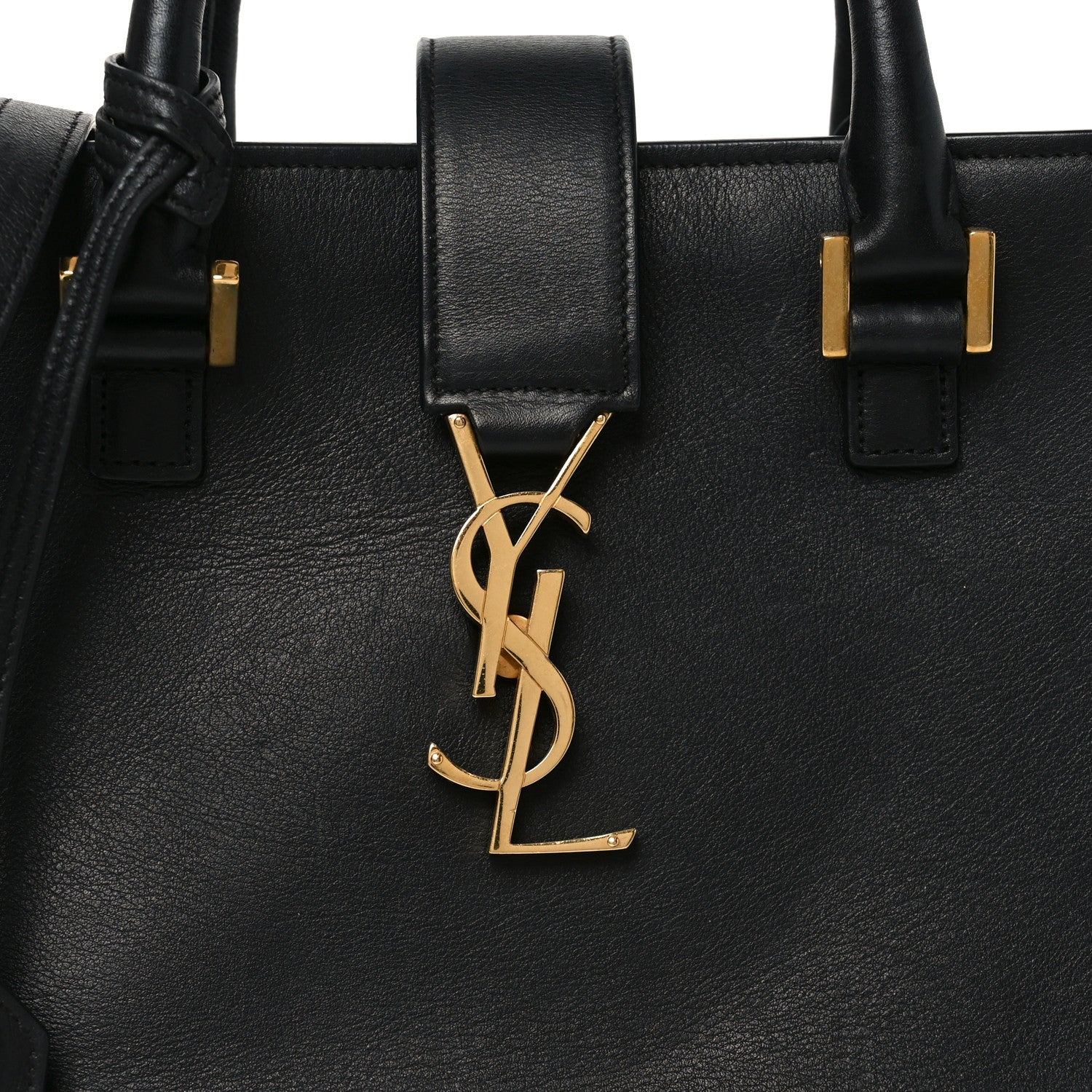 Calfskin Monogram Baby Cabas Black