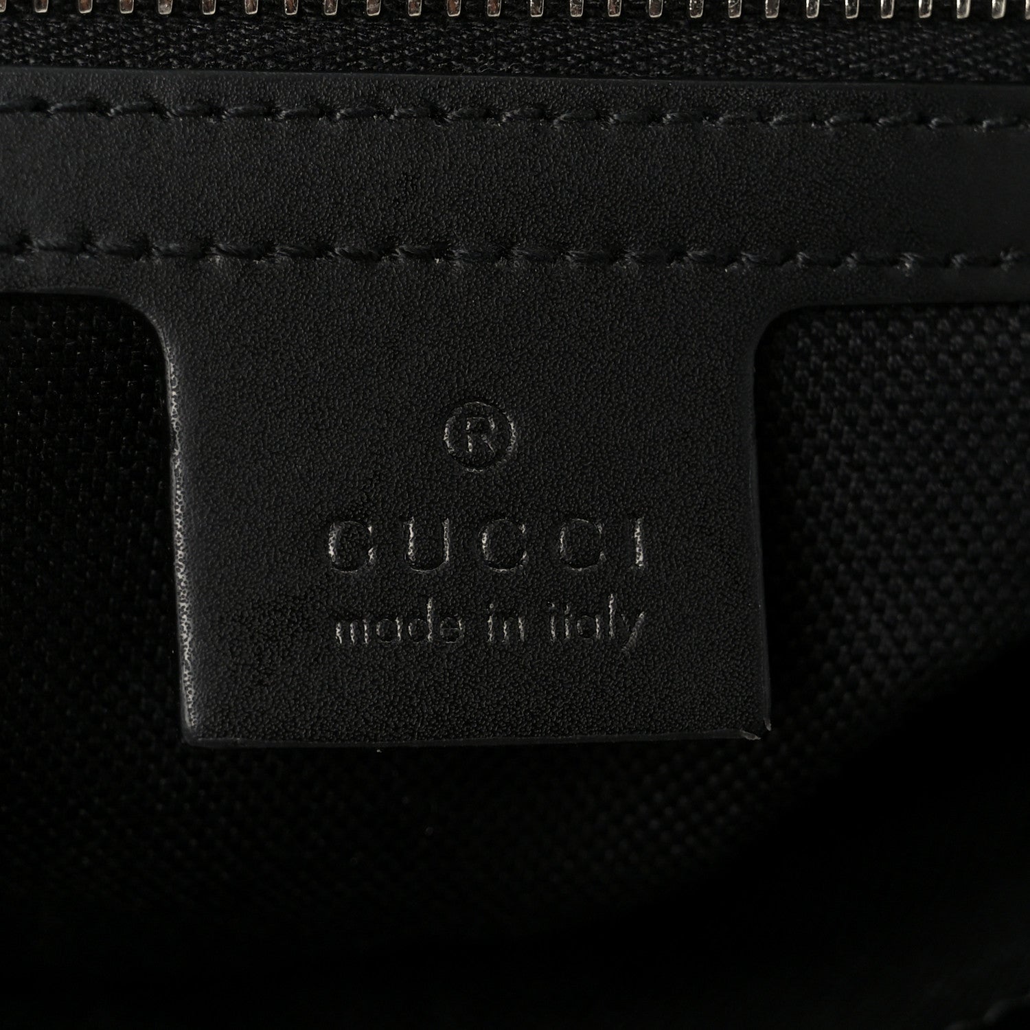 GG Supreme Monogram Appia Calfskin Web Flat Messenger Bag Black Grey