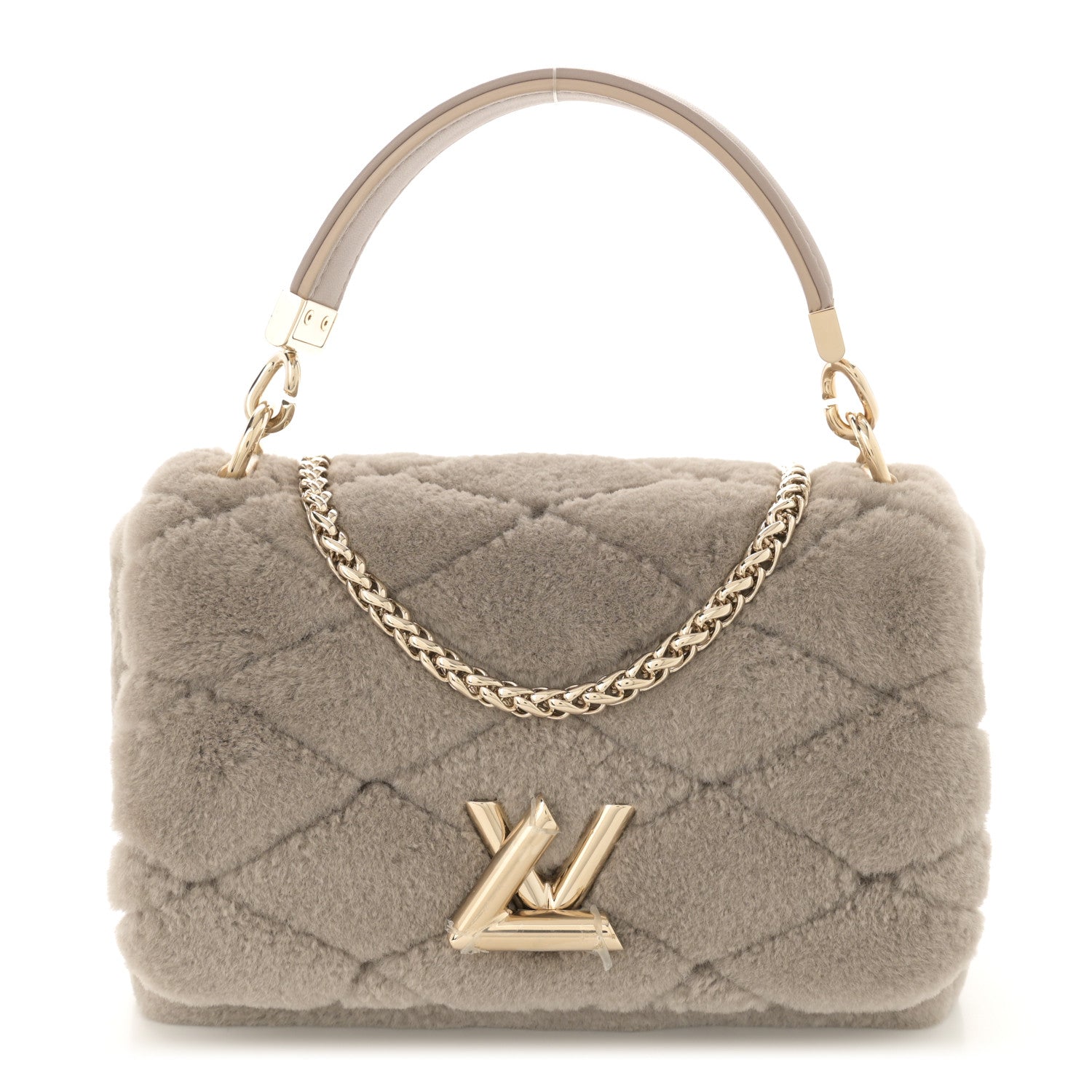 Shearling Malletage Top Handle GO-14 PM Grey