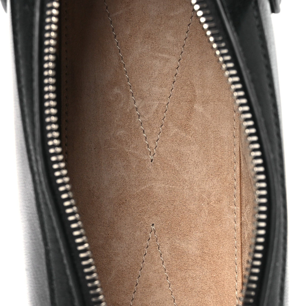 Shiny Goatskin Small Le Teckel Bag Black
