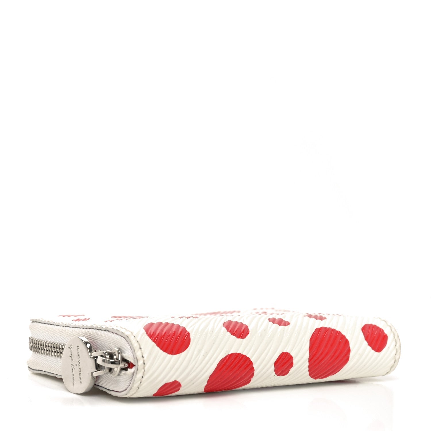 LV X YK Kusama Epi Zippy Coin Purse White
