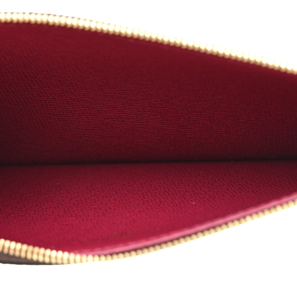 Monogram Pochette Felicie Chain Wallet Fuchsia