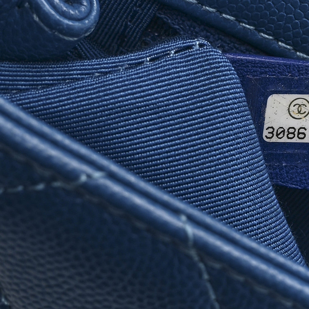 Caviar Quilted My Everything Small Flap Blue