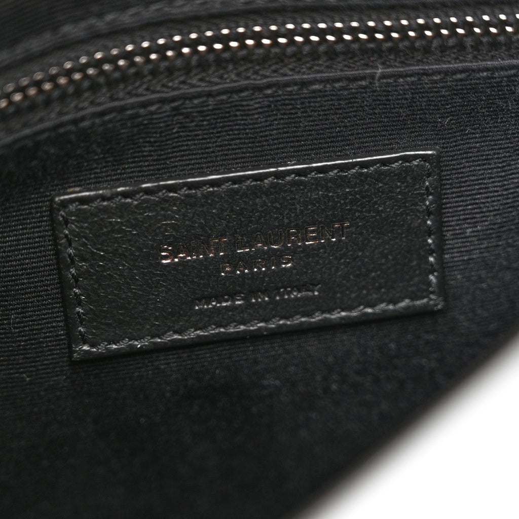 Crinkled Calfskin Matelasse Monogram Niki Chain Wallet Storm