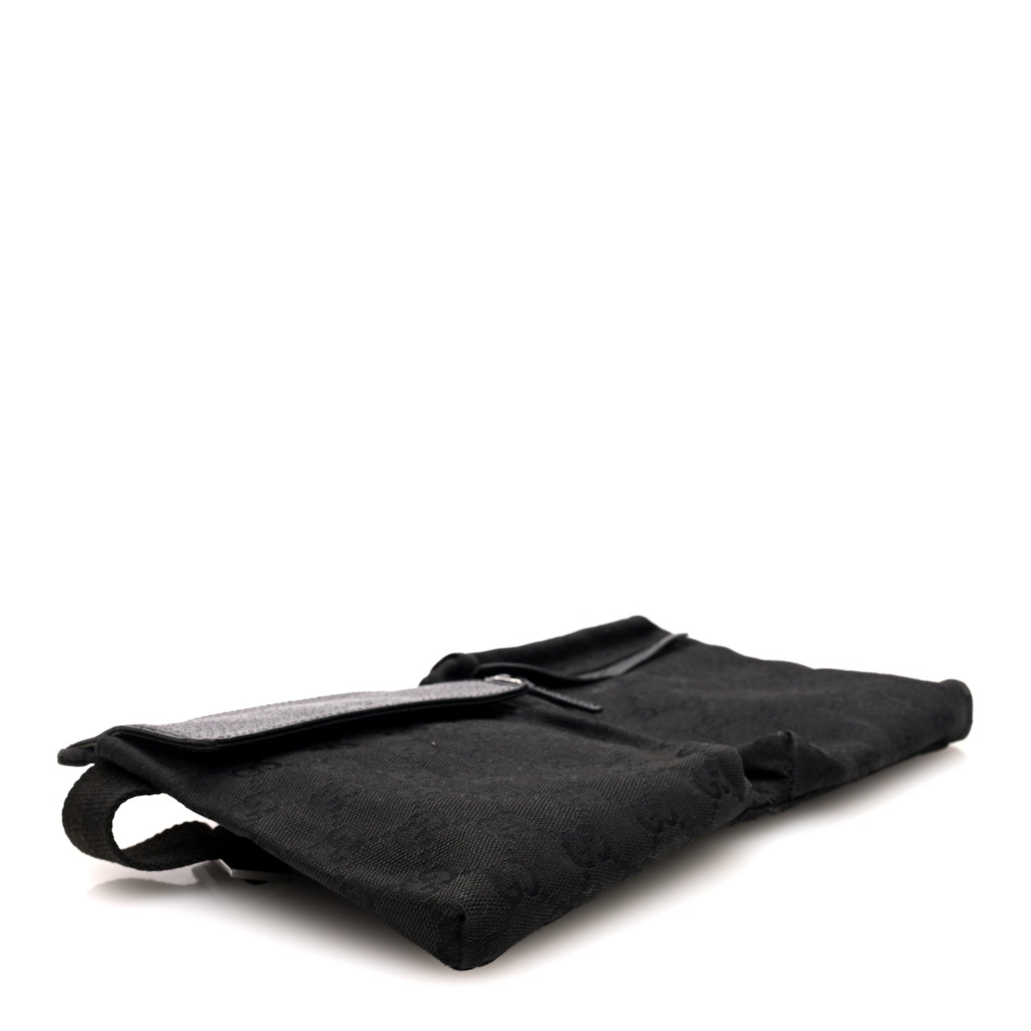 GG Monogram Double Pocket Belt Bag Black