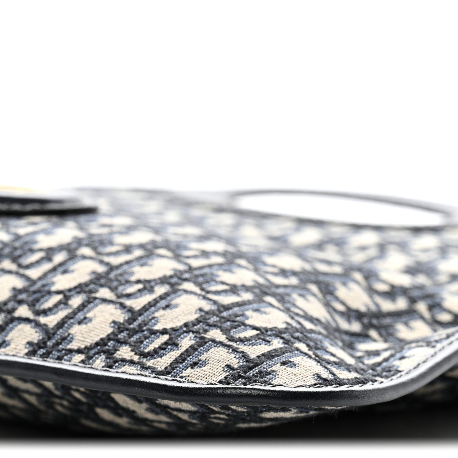 Oblique Fold Over Clutch Blue