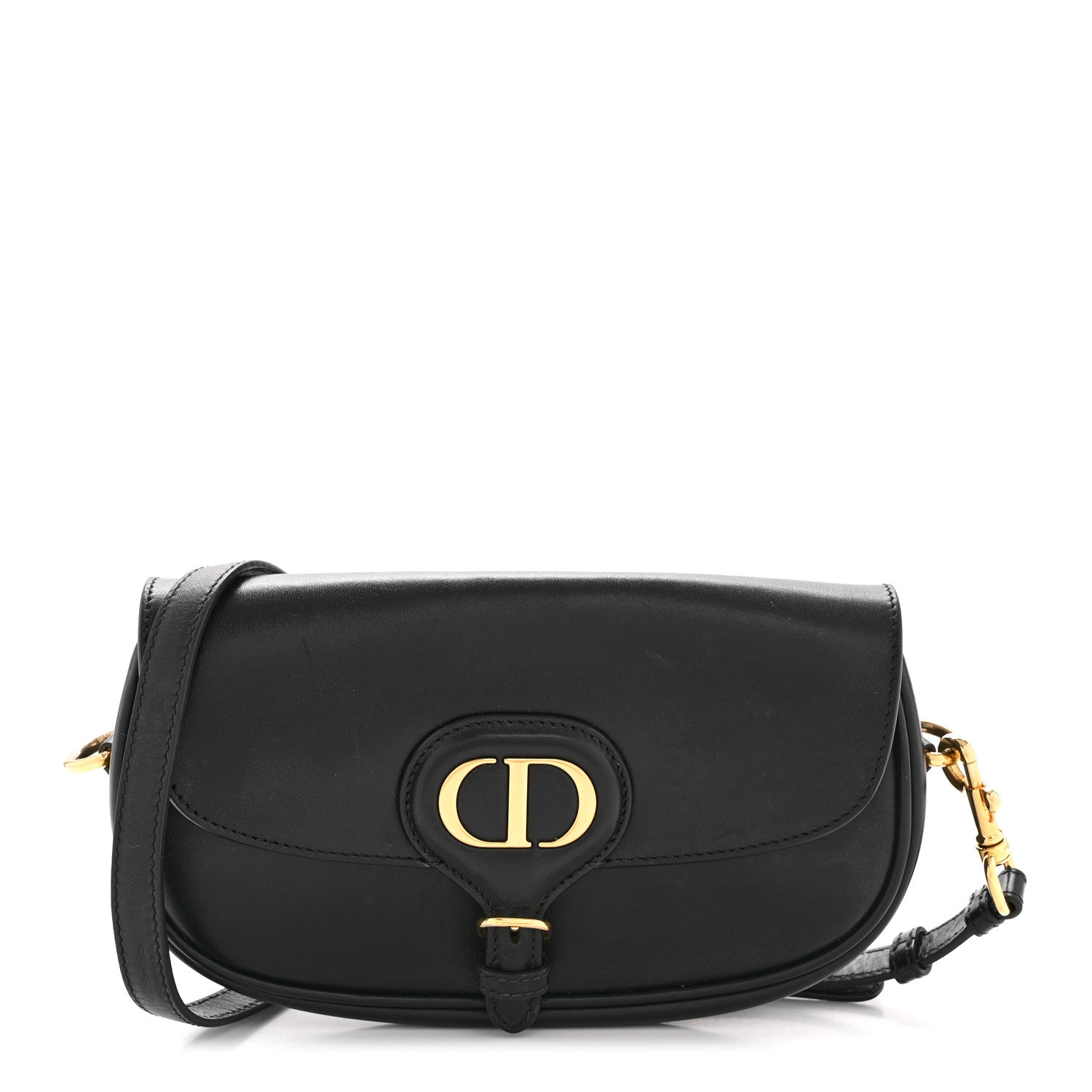 Box Calfskin East West Bobby Bag Black
