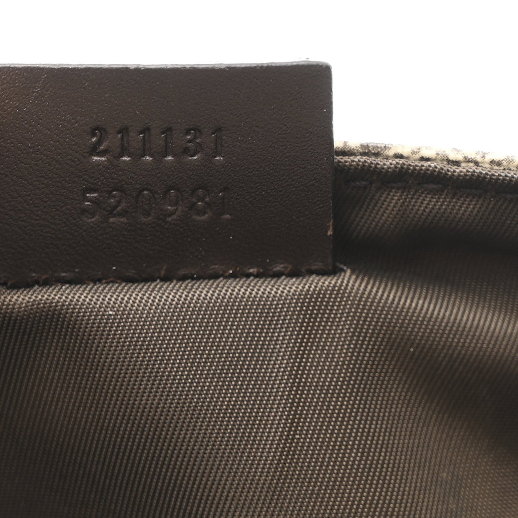 GG Plus Monogram Messenger Diaper Bag Dark Brown