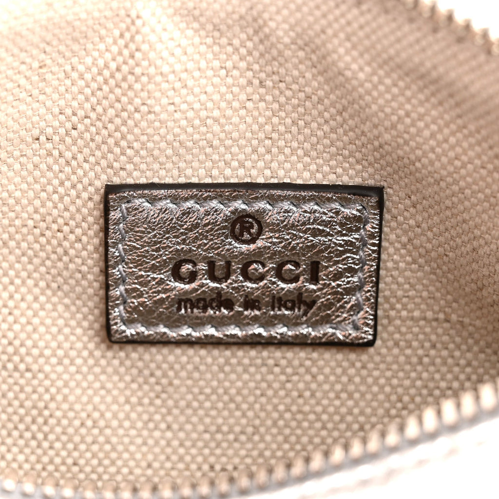 Sakai Be Green Calfskin Diagonal Stitched Mini Blondie Barrel Shoulder Bag Silver