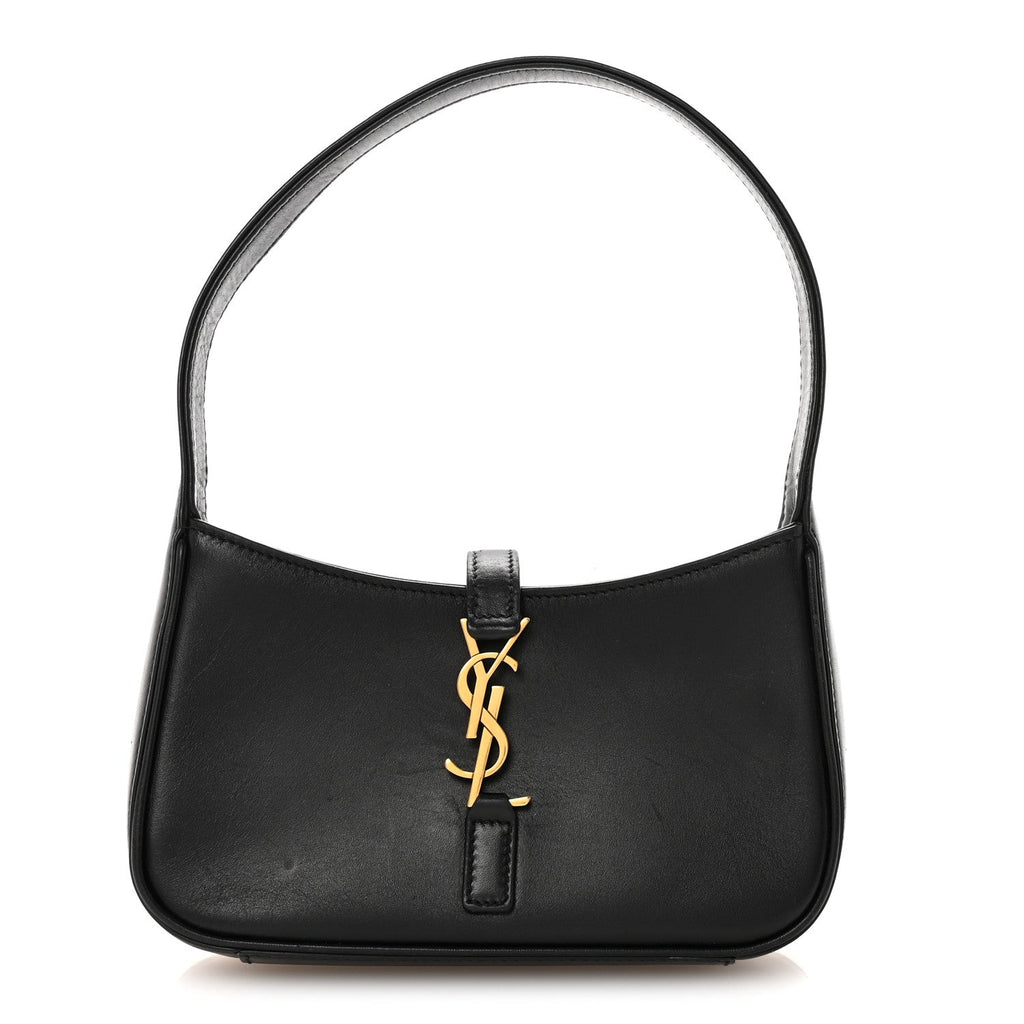 Smooth Calfskin Le 5 A 7 Mini Hobo Black