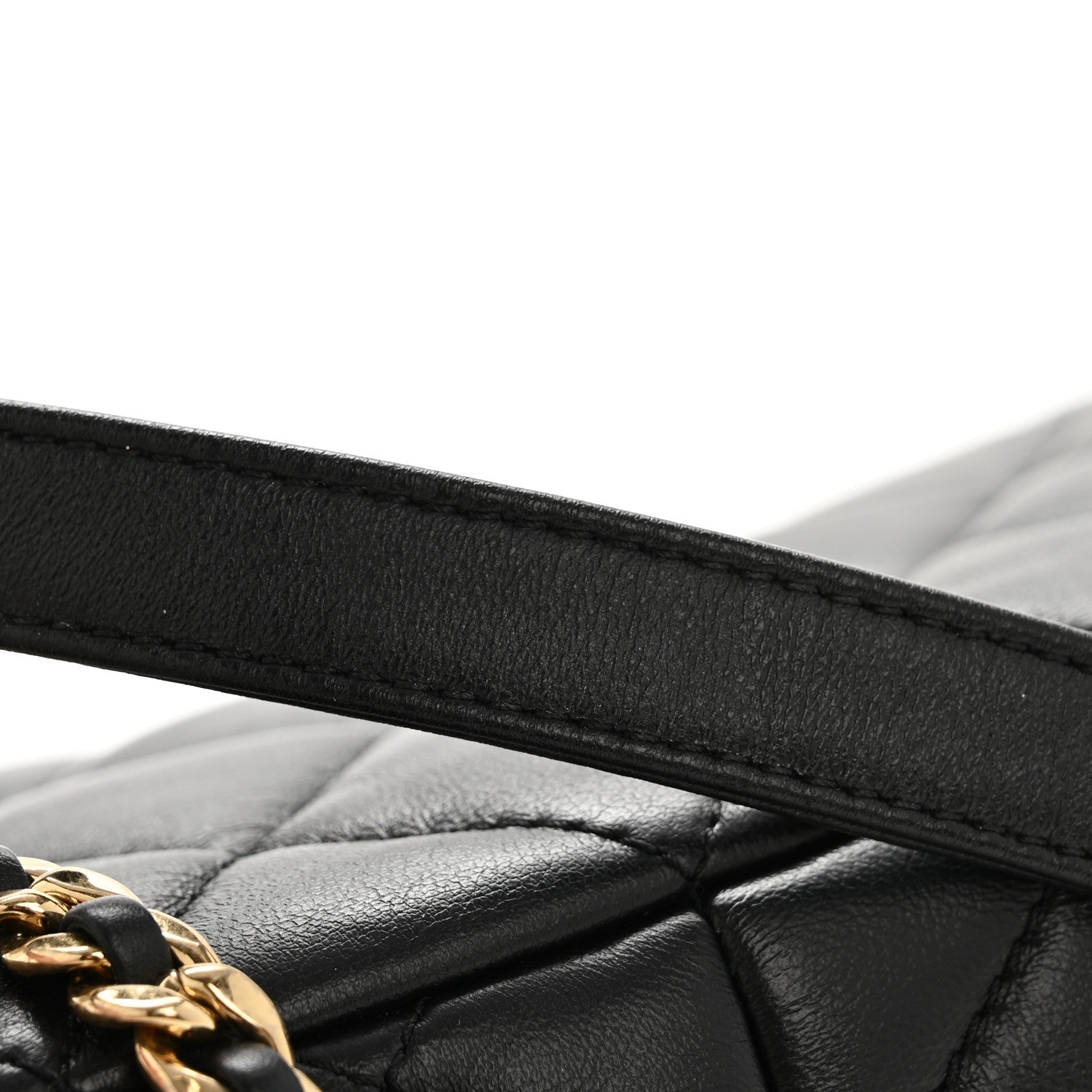 Lambskin Quilted Mini Flap Black