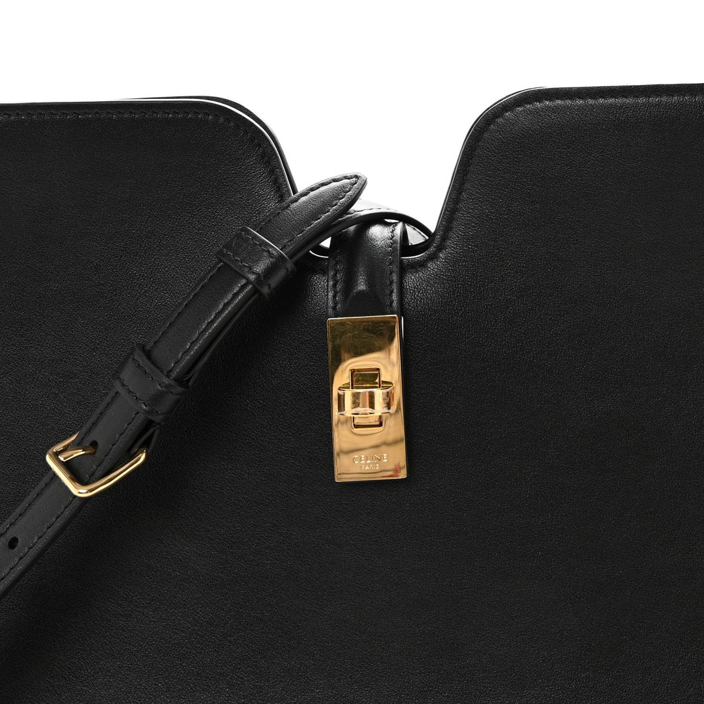 Smooth Calfskin Medium Camille 16 Soft Bag Black