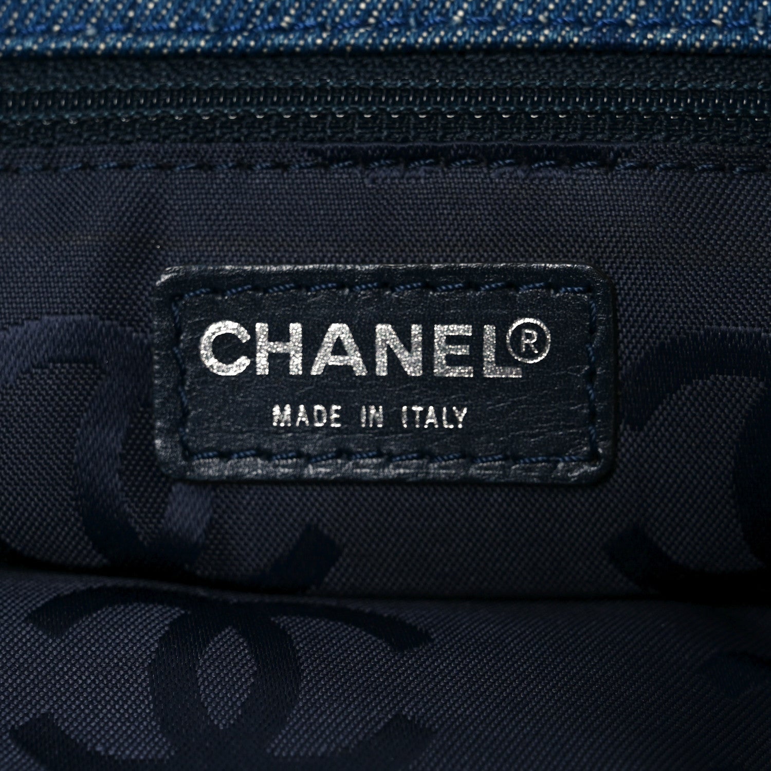 Denim Large CC Tote Dark Navy Blue