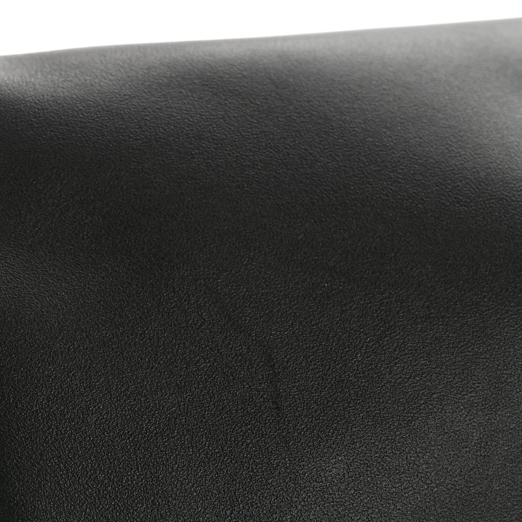 Natural Smooth Calfskin Rodeo Vanity Black