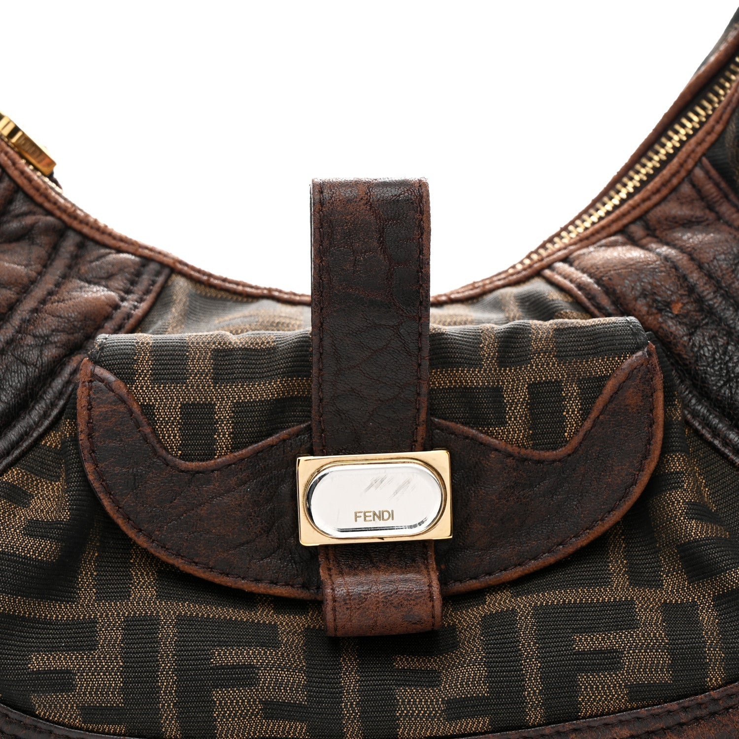 Zucca Nappa Nuvolata Vitello Tortuga Medium Spy Hobo Tobacco Moro