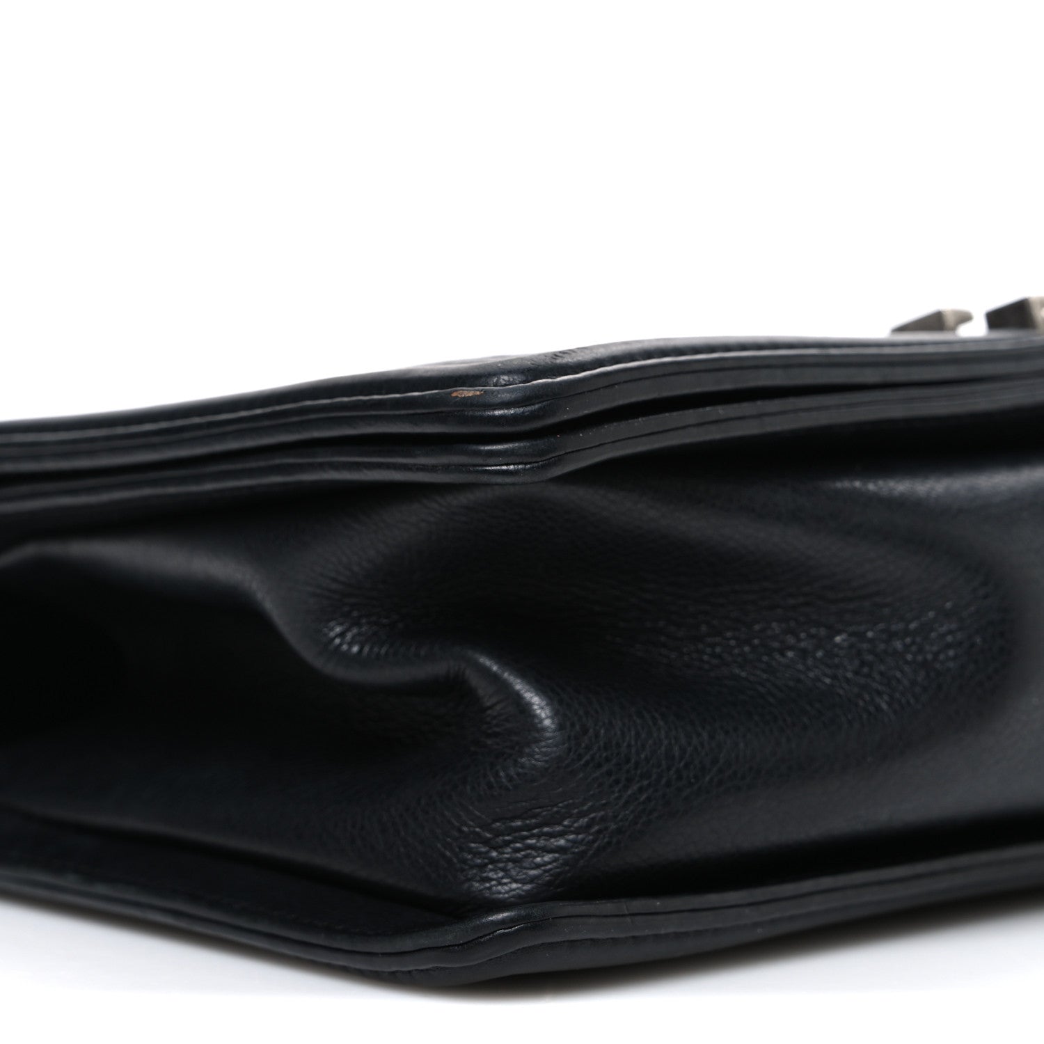 Lambskin Quilted Medium Boy Flap Black