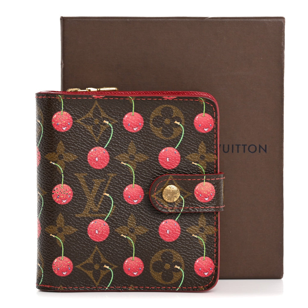Monogram Cerises Compact Zippe Wallet