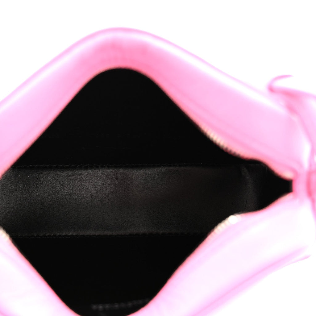 Calfskin Kittens Logo XS Everyday Camera Bag Acid Pink