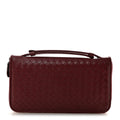 Nappa Intrecciato Travel Organizer Wallet Red