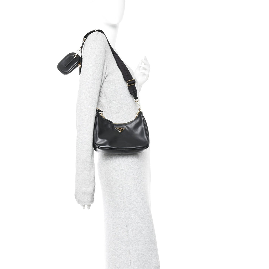 Vitello Re-Edition 2005 Shoulder Bag Black
