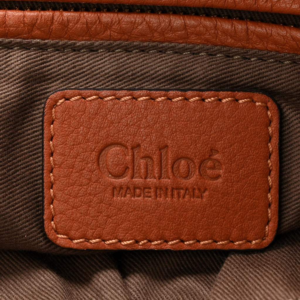 Calfskin Small Marcie Satchel Tan