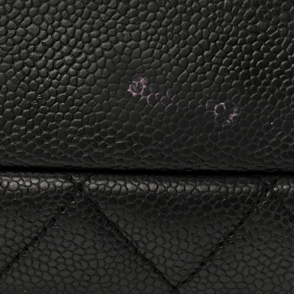 Caviar Quilted Grand Shopping Tote GST Black