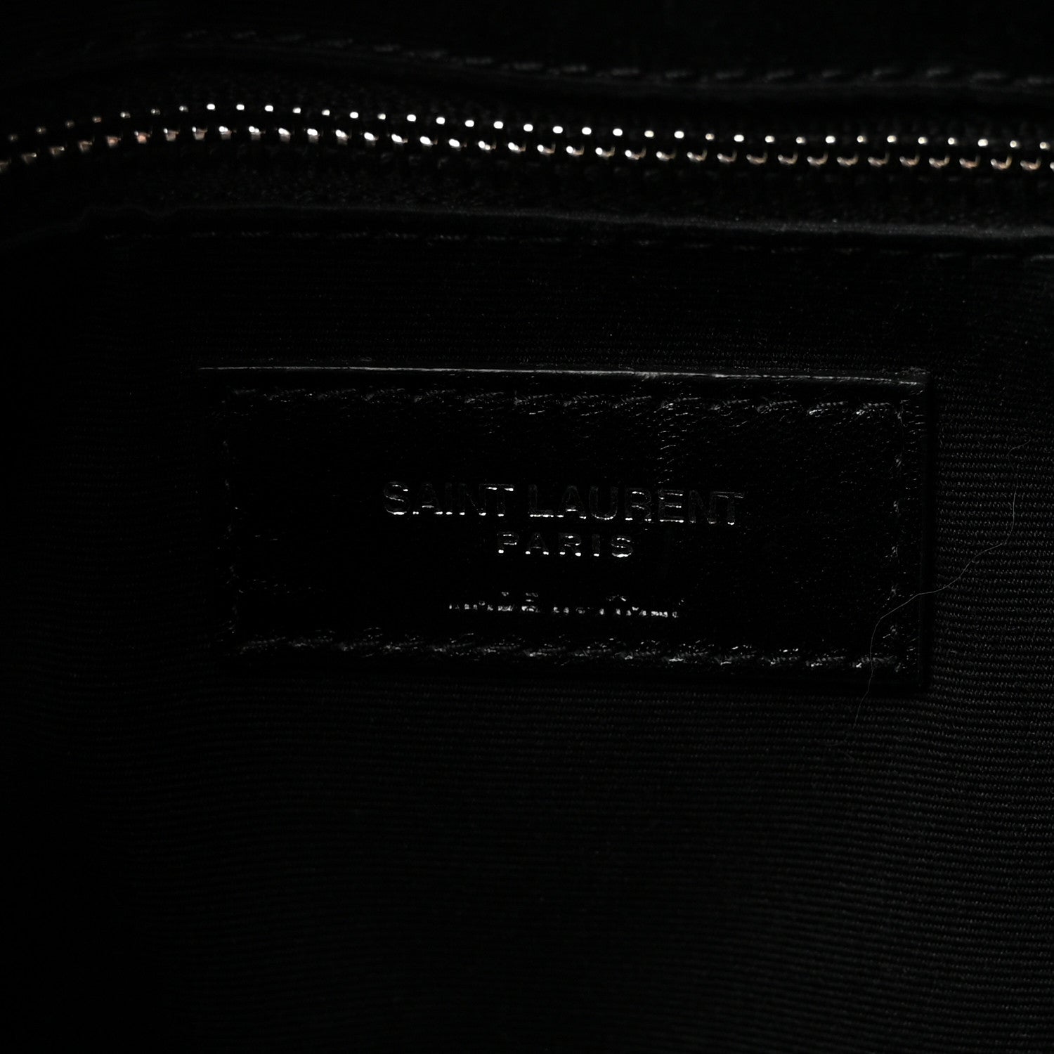 Calfskin Y Quilted Monogram Large Loulou Shopper Black