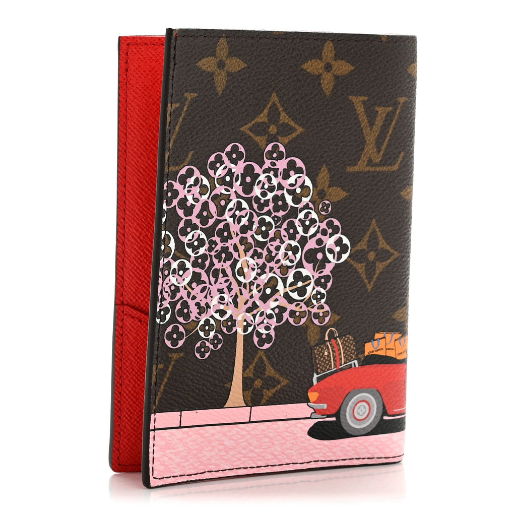 Monogram 2019 Christmas Animation Passport Cover Rouge
