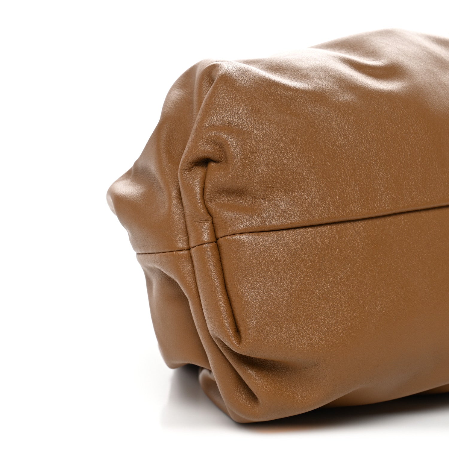 Smooth Butter Calf The Pouch Oversized Clutch Cammello
