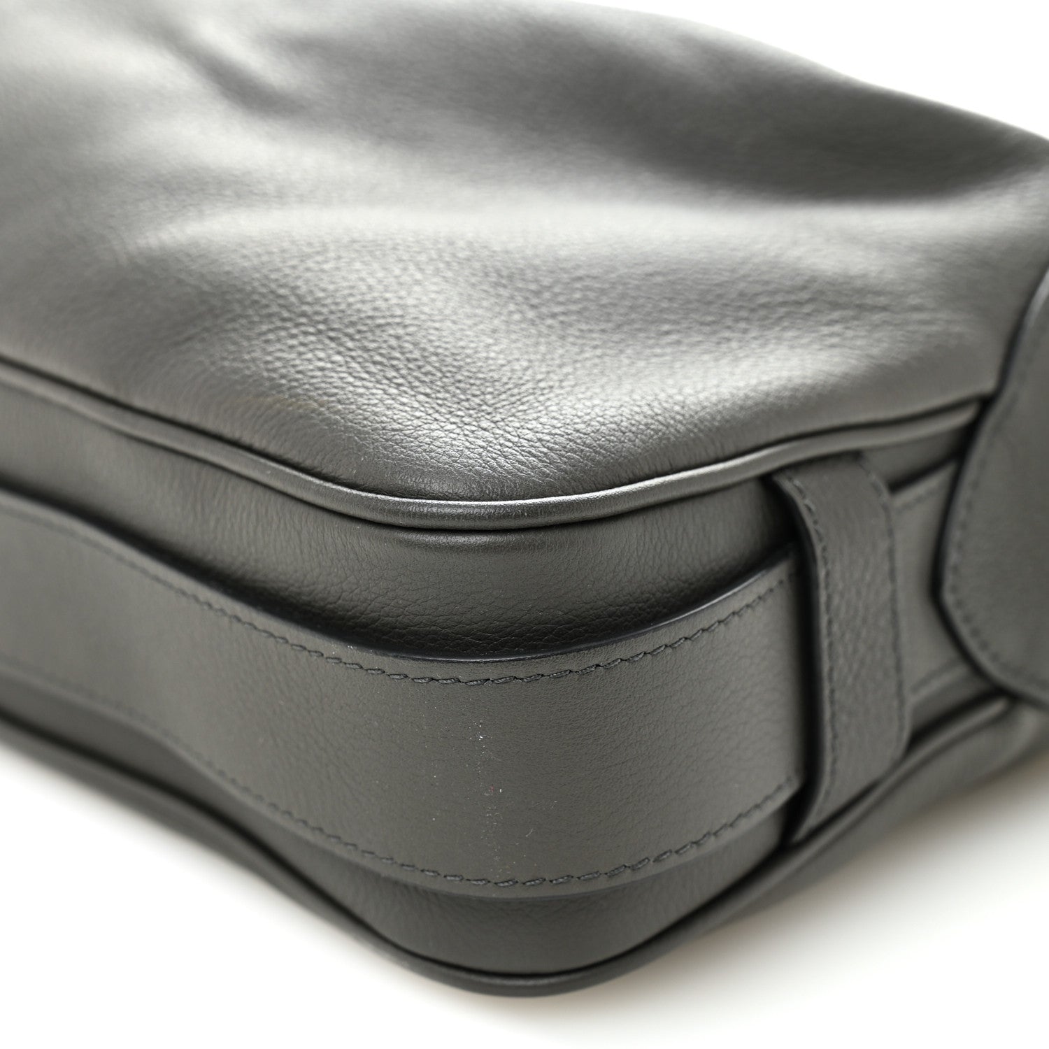 Supple Calfskin Medium Romy Shoulder Bag Grey