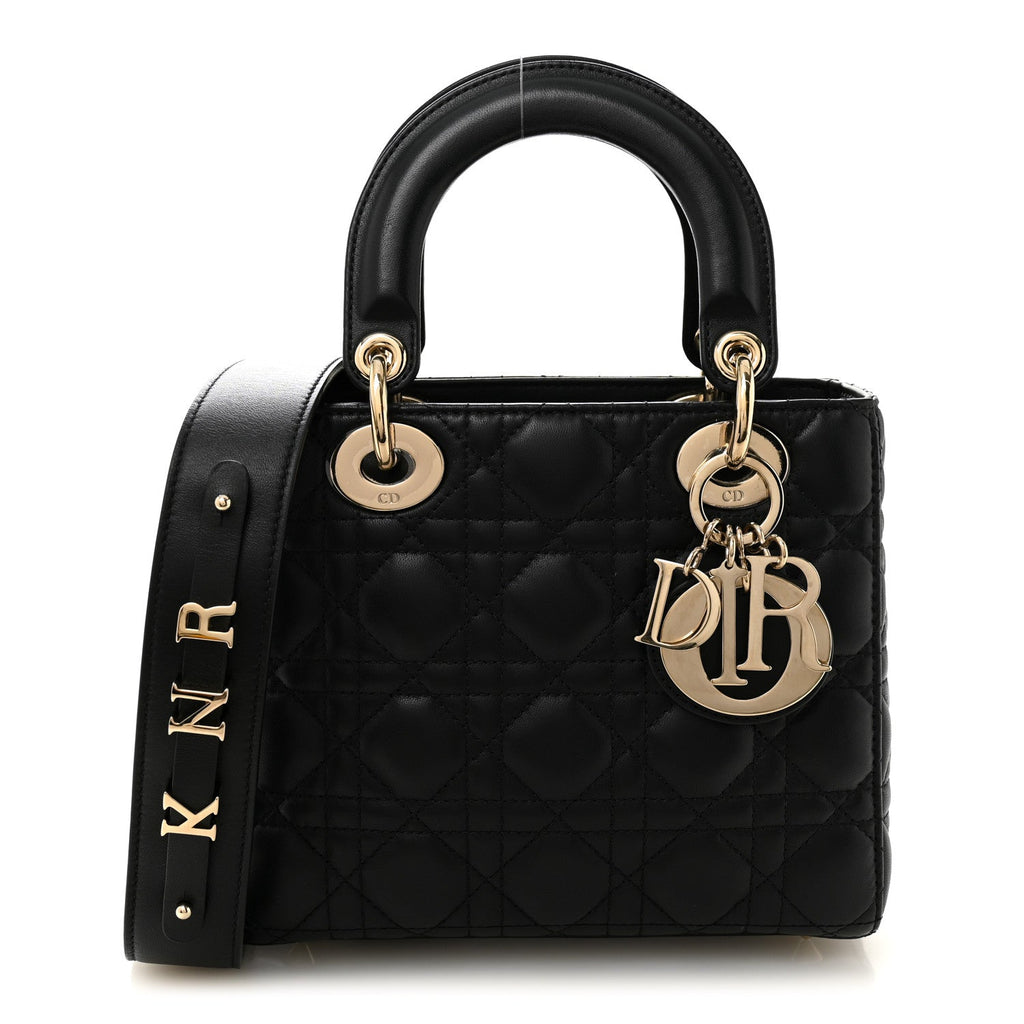 Lambskin Cannage Small My ABCDior Lady Dior Black