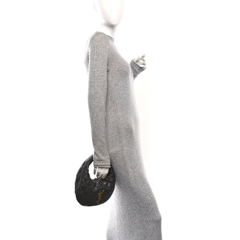 Lambskin Quilted Icarino Bag Urban Grey
