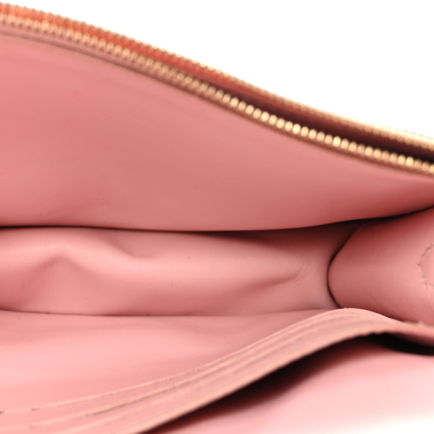 Monogram Flore Chain Wallet Rose Ballerine