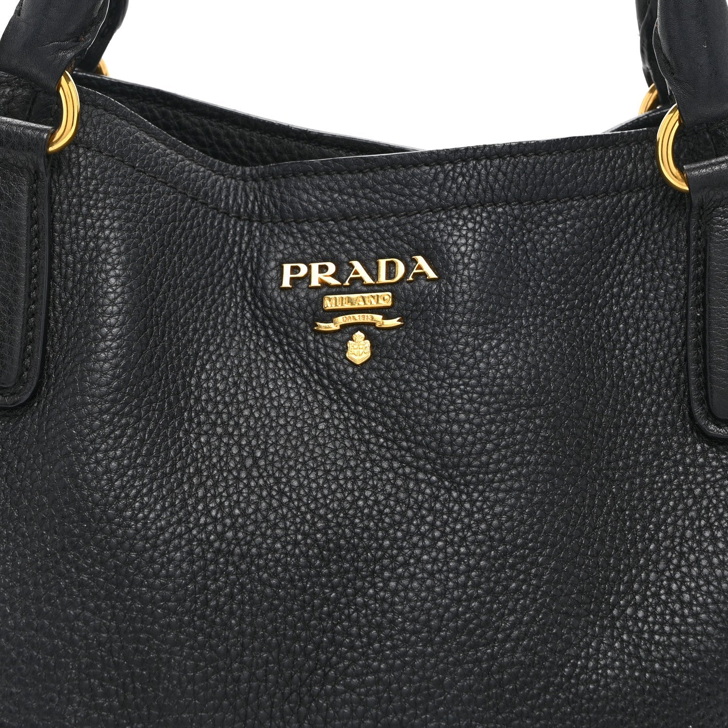 Vitello Daino Tote Black