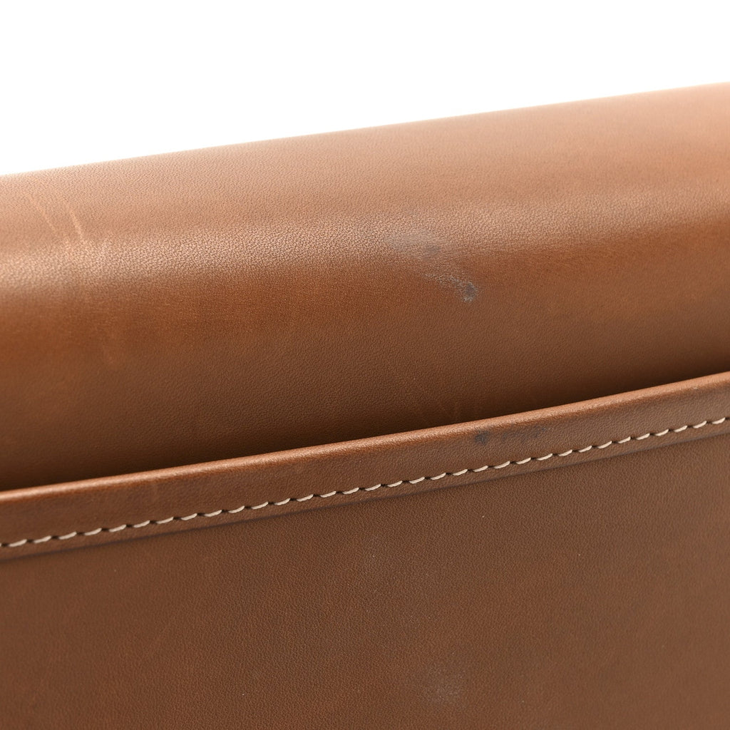 Vegetable Tanned Calfskin Le Caban Satchel Bag Brick