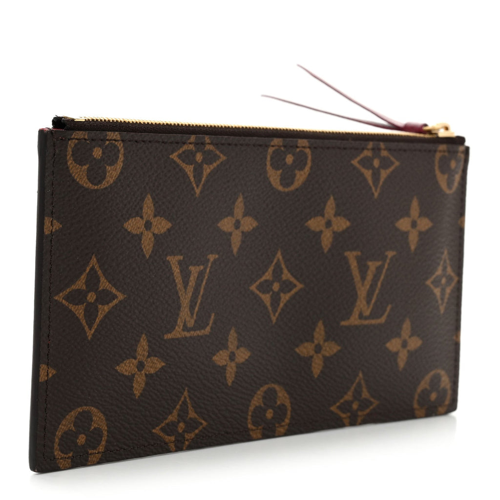 Monogram Felicie Chain Wallet Zippered Insert Fuchsia